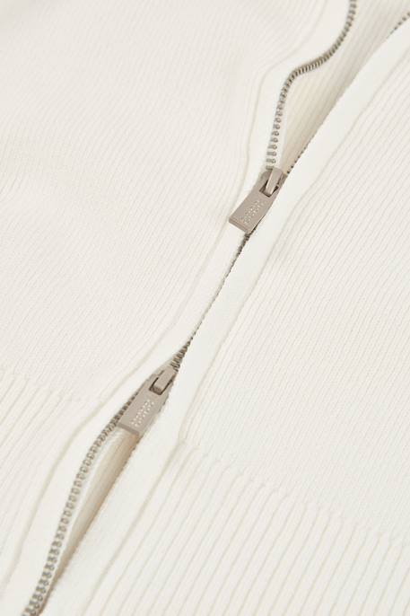 Cardigan fille col montant Blanc 3 - vertbaudet enfant 
