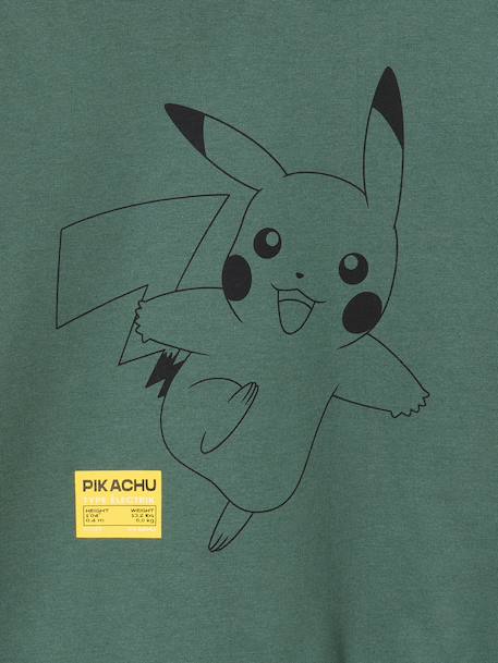 Sweat à capuche Pikachu garçon vert 7 - vertbaudet enfant 