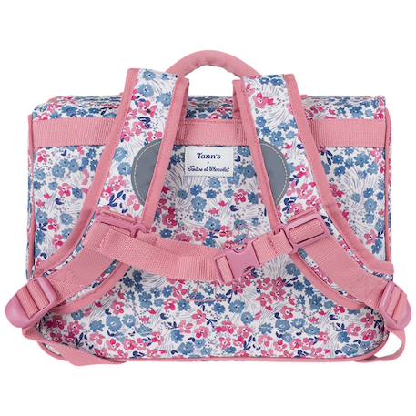 Cartable fille tann's x tartine et chocolat fleurs (33 cm) Bleu, rose 2 - vertbaudet enfant 