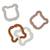 Anneaux de dentition silicone teddy bear Marron, blanc, gris 4 - vertbaudet enfant 