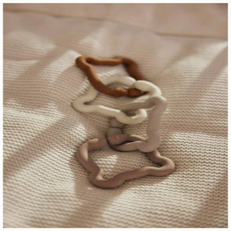 Anneaux de dentition silicone teddy bear Marron, blanc, gris 5 - vertbaudet enfant 