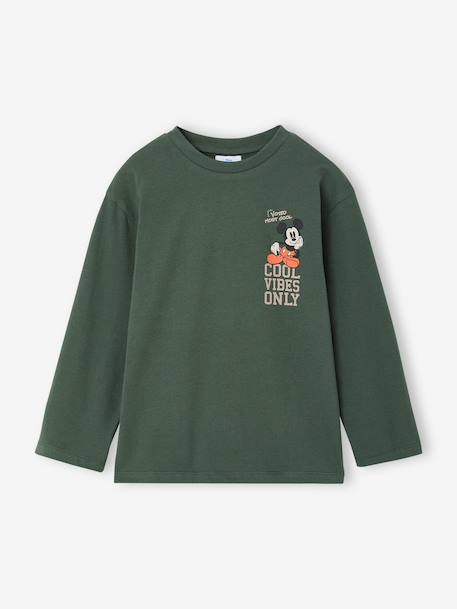 T-shirt manches longues Mickey garçon vert 1 - vertbaudet enfant 