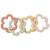 Anneaux de dentition en silicone flowers Rose, jaune, vert d'eau 1 - vertbaudet enfant 