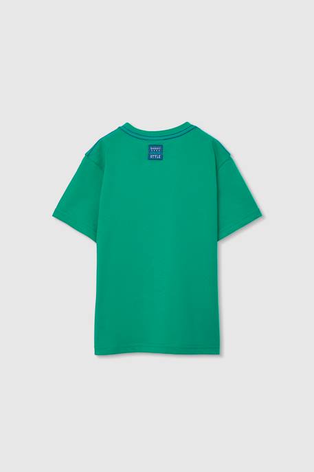 Ensemble enfant t-shirt et short en coton Bleu 3 - vertbaudet enfant 