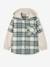 Chemise double matière effet 2 en 1 garçon carreaux blanc+carreaux vert 6 - vertbaudet enfant 