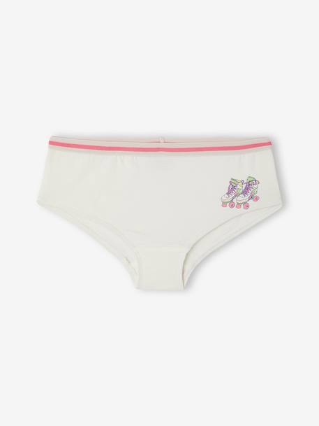 Lot de 7 shorties fille écru 7 - vertbaudet enfant 