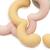Anneaux de dentition en silicone flowers Rose, jaune, vert d'eau 3 - vertbaudet enfant 
