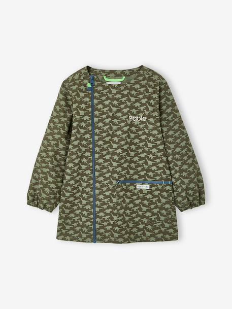 Tablier garçon zippé personnalisable kaki 7 - vertbaudet enfant 