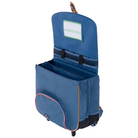 Cartable fille à roulettes les fantaisies Jane (38 cm) Rose, bleu 5 - vertbaudet enfant 