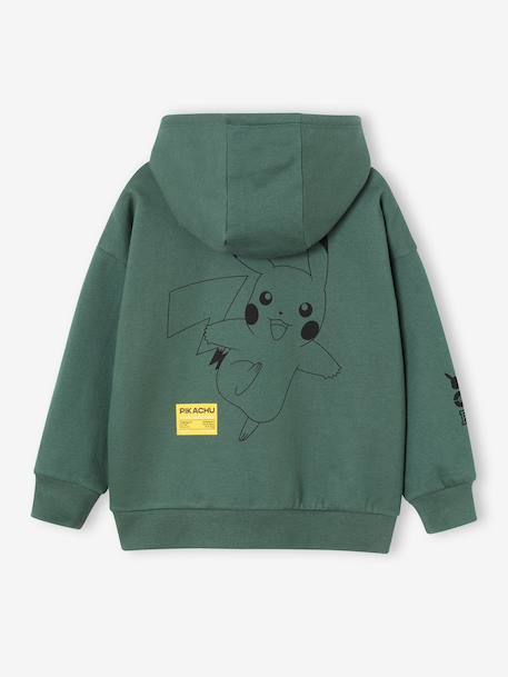 Sweat à capuche Pikachu garçon vert 5 - vertbaudet enfant 