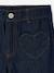 Jean large fille bleu moyen+denim brut 10 - vertbaudet enfant 
