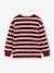 Tee-shirt rayé manches longues garçon bleu nuit+bordeaux+écru 11 - vertbaudet enfant 