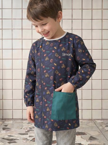 Garçon-Tablier-Tablier garçon zippé personnalisable