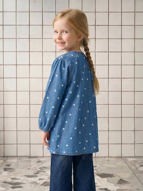 Tablier fille personnalisable bleu jean 8 - vertbaudet enfant 