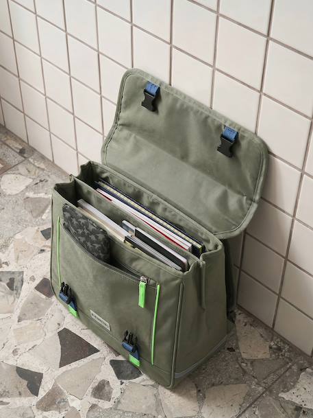 Cartable garçon personnalisable kaki 8 - vertbaudet enfant 