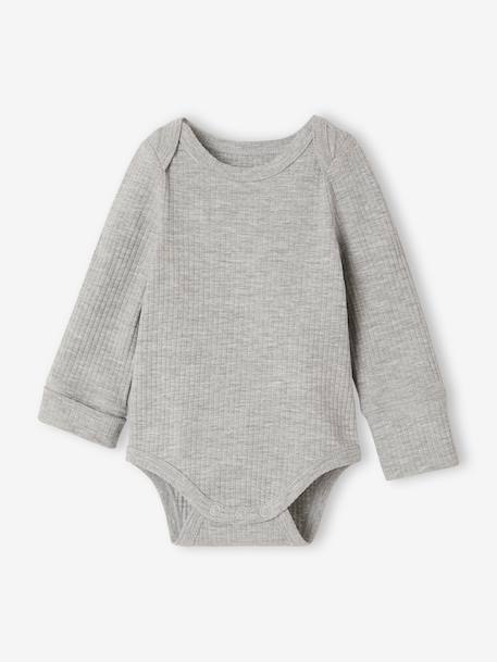 Lot de 3 bodies bébé garçon manches longues caramel 3 - vertbaudet enfant 