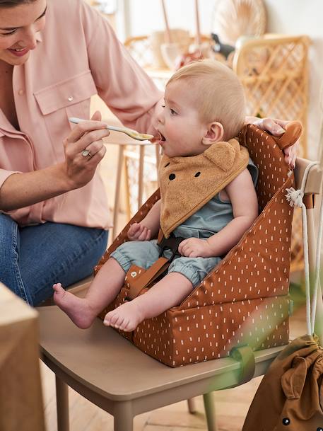 Rehausseur de chaise beige imprimé+Cherry+dans les bois+green forest+gris+Minisaurus+Mon coeur+Oies+rayé blanc 24 - vertbaudet enfant 