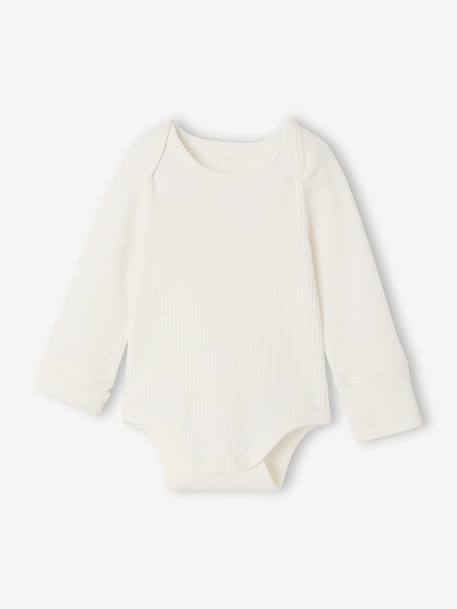 Lot de 3 bodies bébé garçon manches longues caramel 2 - vertbaudet enfant 