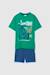 Ensemble enfant t-shirt et short en coton Bleu 1 - vertbaudet enfant 