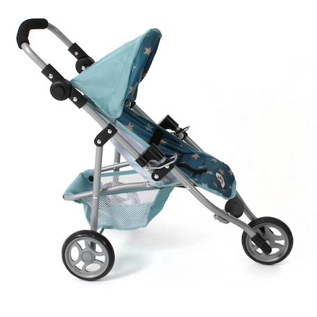 Poupées jogging-buggy lola - étoile turquoise Bleu 1 - vertbaudet enfant 