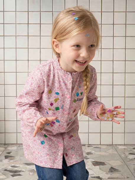 Tablier fille pressionné personnalisable rose dragée 8 - vertbaudet enfant 