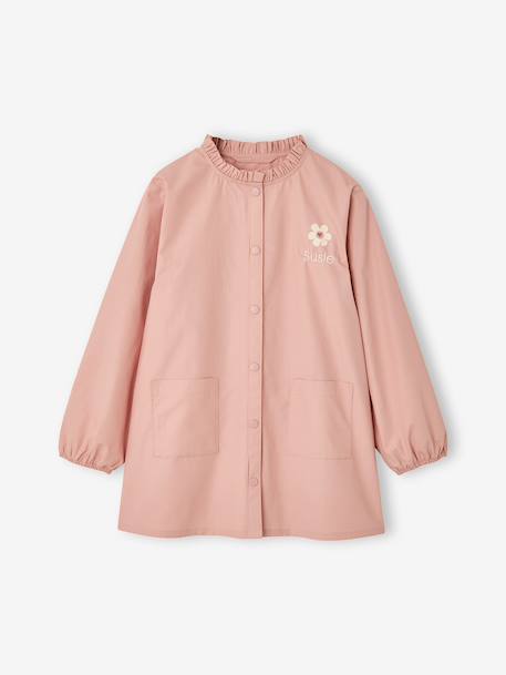 Tablier fille pressionné personnalisable rose poudré 8 - vertbaudet enfant 