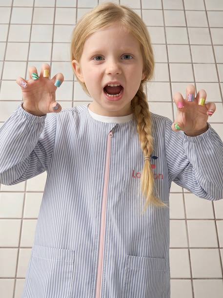 Tablier fille personnalisable bleu 2 - vertbaudet enfant 