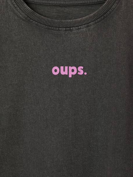 T-shirt manches longues fille anthracite 3 - vertbaudet enfant 