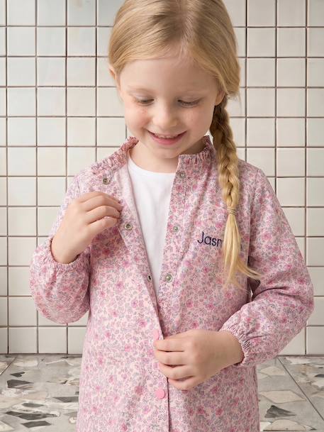 Tablier fille pressionné personnalisable rose dragée 7 - vertbaudet enfant 