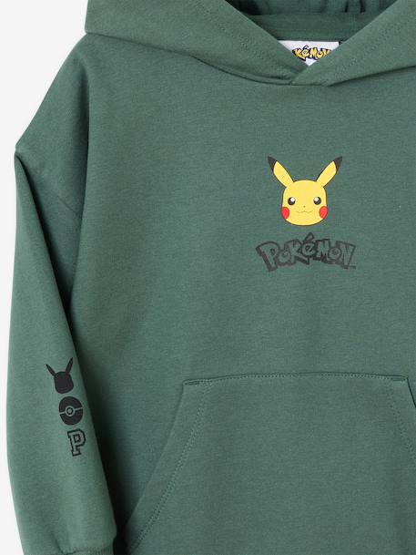 Sweat à capuche Pikachu garçon vert 6 - vertbaudet enfant 