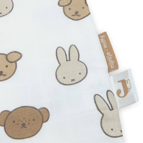 Gigoteuse légère en gaze de coton miffy and friends tog 0,5 (6-18 mois) Blanc, marron, écru 3 - vertbaudet enfant 