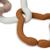 Anneaux de dentition silicone teddy bear Marron, blanc, gris 3 - vertbaudet enfant 