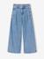 Jean large fille bleu moyen+denim gris 1 - vertbaudet enfant 