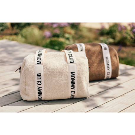 Sac à langer mommy club Blanc cassé+Marron doux 2 - vertbaudet enfant 