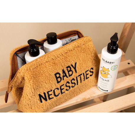 Trousse de toilette bébé Léopard+Noir or+Teddy blanc cassé+Teddy marron 20 - vertbaudet enfant 