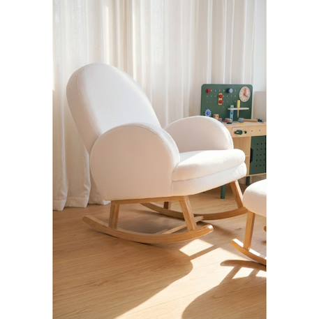 Chaise à bascule pour enfant teddy Teddy blanc cassé 2 - vertbaudet enfant 