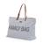 Sac à langer de voyage grande contenance design family bag Blanc imprimé+Gris toile 9 - vertbaudet enfant 
