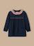 Tablier fille col liberty Liberty annie and may rouge 1 - vertbaudet enfant 
