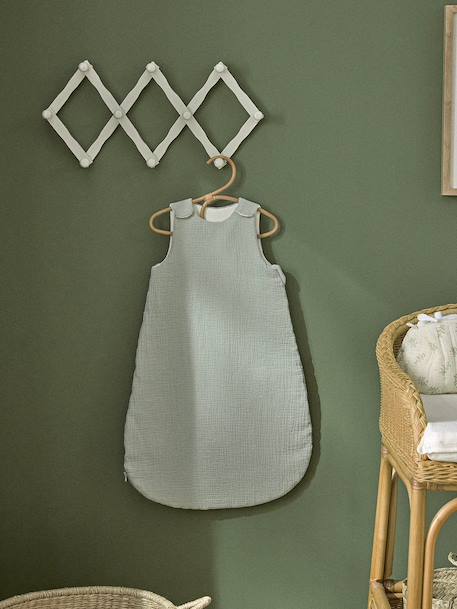 Gigoteuse gaze de coton bio 'ava' - tog 2 Celadon+Imprimé  mongolfieres 1 - vertbaudet enfant 