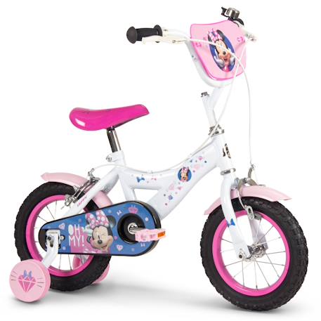 Vélo enfant disney - minnie Blanc 1 - vertbaudet enfant 