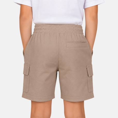 Bermuda enfant garçon avec poches Beige+Gris+Kaki+Marine 3 - vertbaudet enfant 