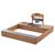 Bac à sable en bois fsc® avec cuisine extérieure intégrée Gris+Teck 8 - vertbaudet enfant 