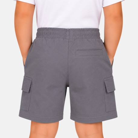 Bermuda enfant garçon avec poches Beige+Gris+Kaki+Marine 8 - vertbaudet enfant 