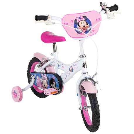 Vélo enfant disney - minnie Blanc 2 - vertbaudet enfant 