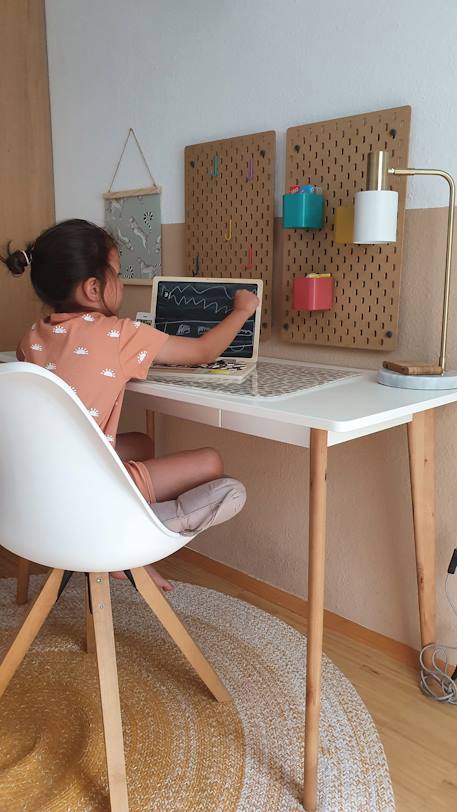 Ordinateur portable en bois Beige 3 - vertbaudet enfant 