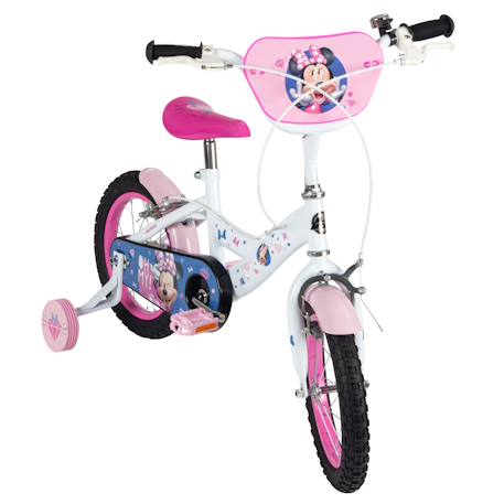 Vélo enfant disney - minnie Blanc 2 - vertbaudet enfant 
