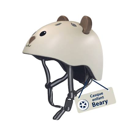Casque enfant vélo et trotinette beary Brun 2 - vertbaudet enfant 