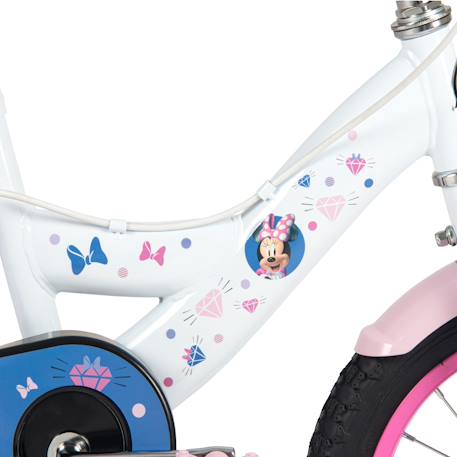 Vélo enfant disney - minnie Blanc 5 - vertbaudet enfant 