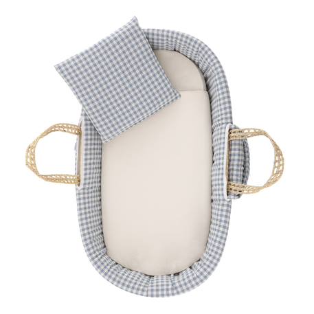 Couffin bébé matelassé avec support en bois Bleu 5 - vertbaudet enfant 