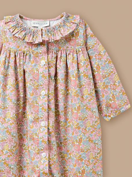 Combinaison longue bébé tissu liberty Liberty annie and may rose 2 - vertbaudet enfant 